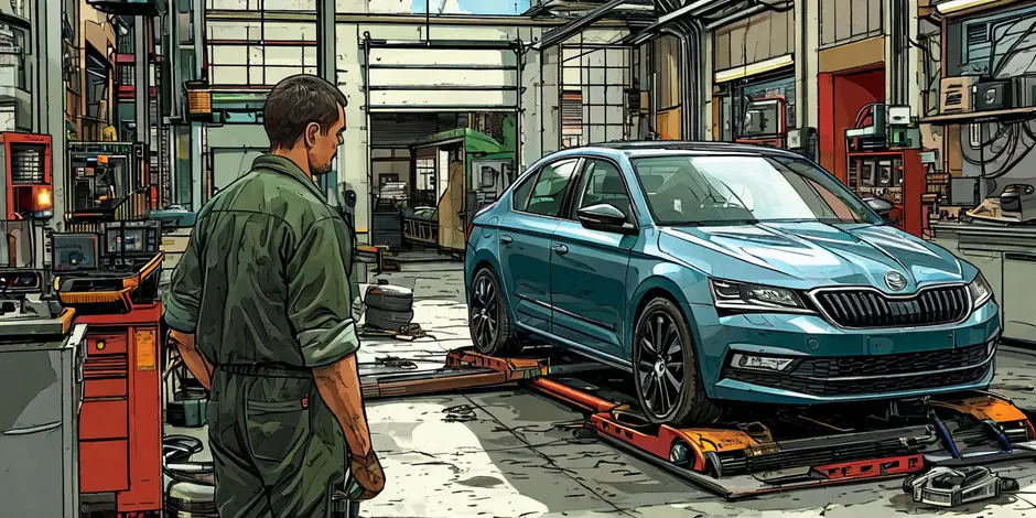 Развал-схождение Шкода Октавия