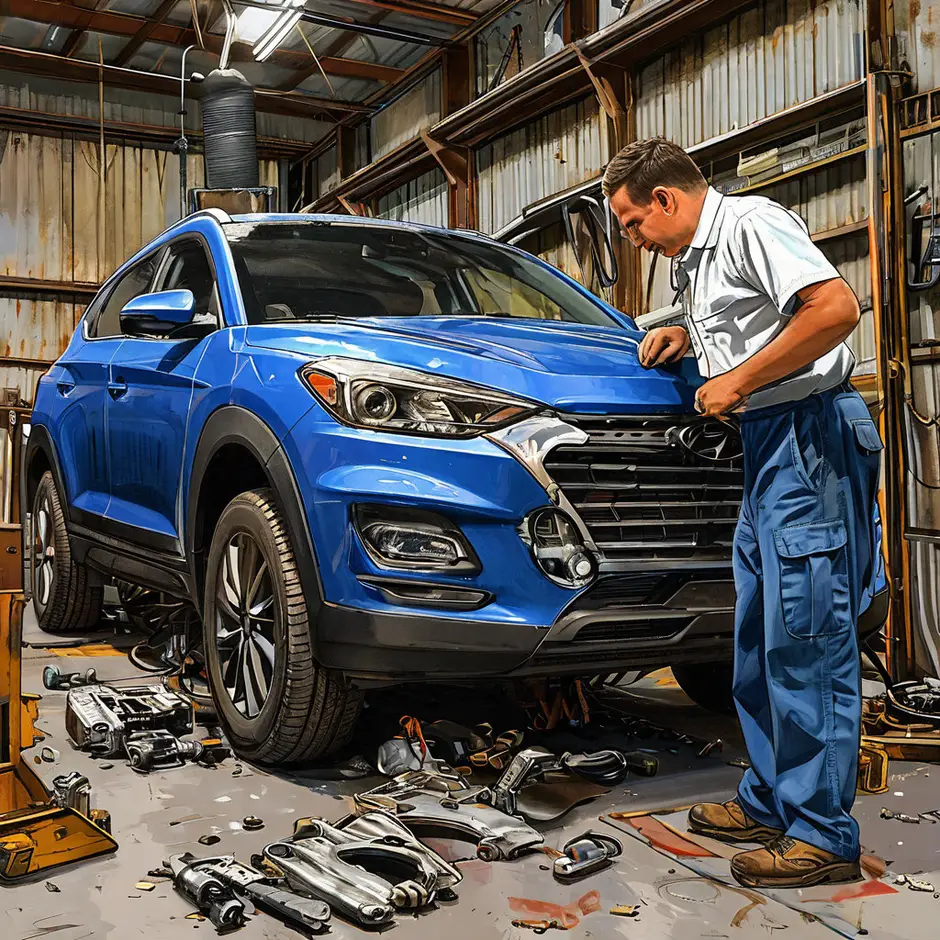 Снятие и установка защиты картера Хендай Старекс