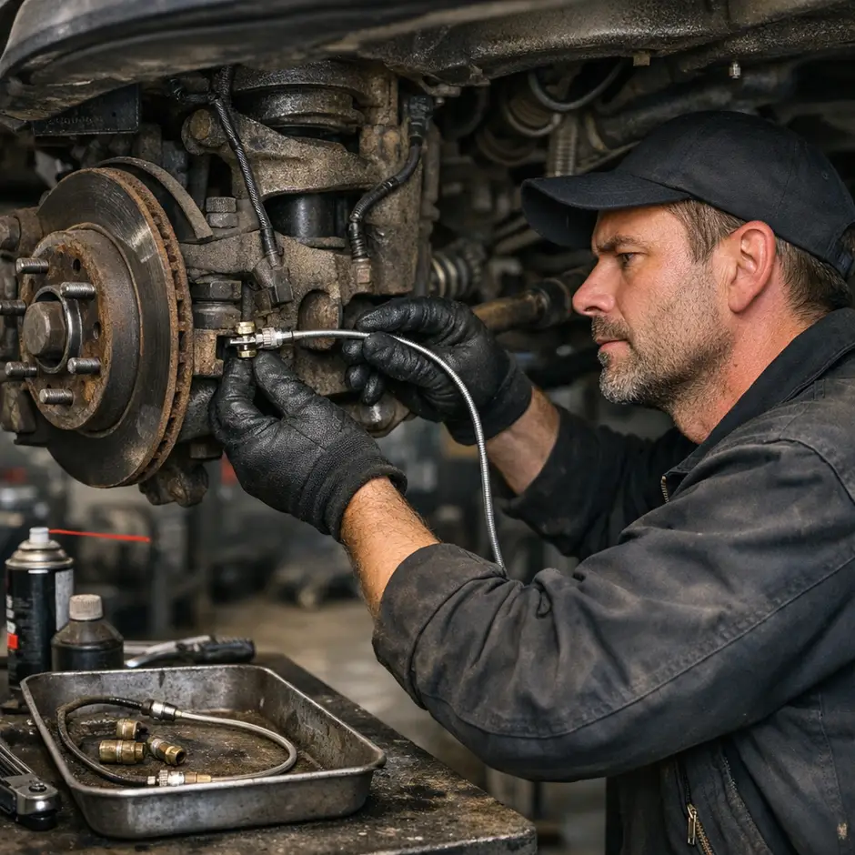 Замена трубка тормозная