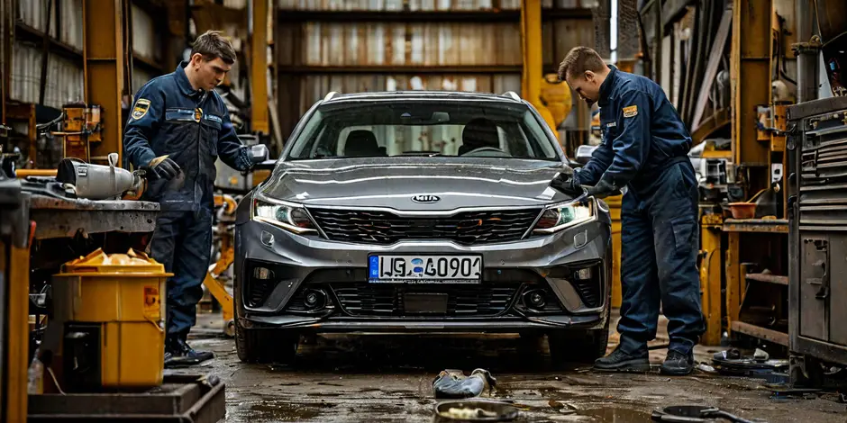 Замена масла в двигателе и масляного фильтра Киа Соренто