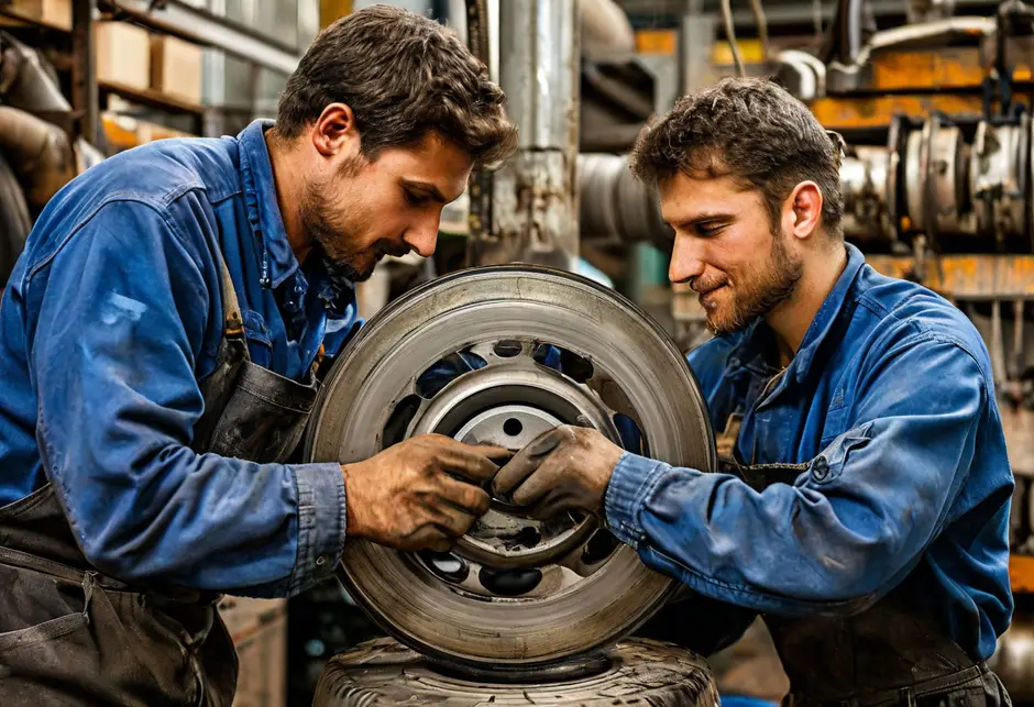 Снятие/установка переднего тормозного диска Форд Транзит
