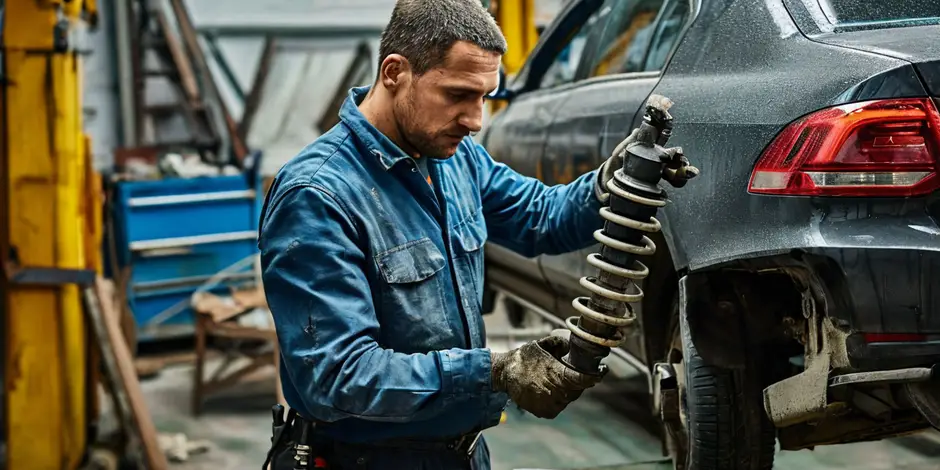 Замена заднего амортизатора Фольксваген Транспортер