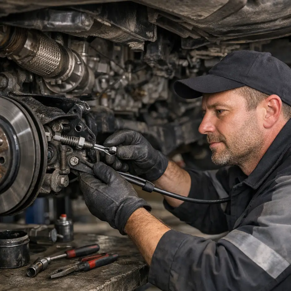 Регулировка ручника