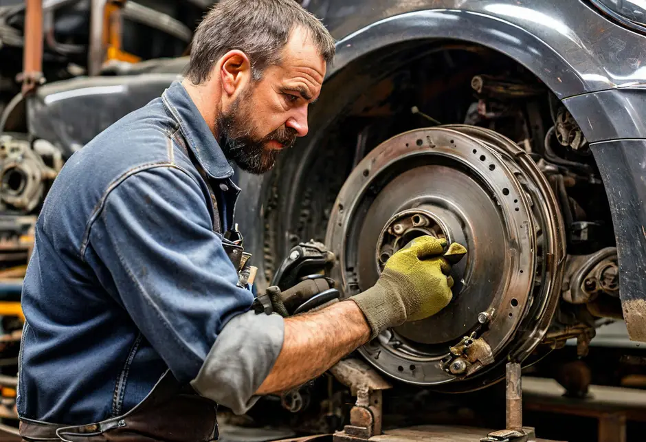 Снятие и установка заднего тормозного диска Форд Транзит