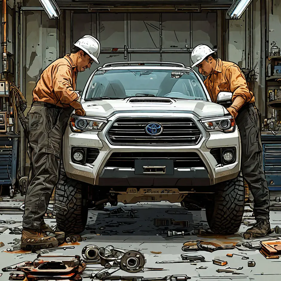 Снятие и установка защиты картера Toyota Ленд Крузер