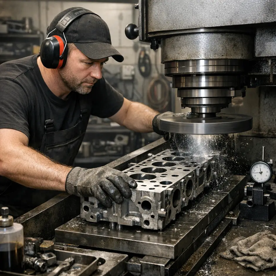 Шлифовка головки блока