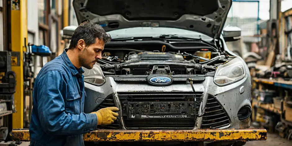 Замена втулки переднего стабилизатора (с/блок) Форд Транзит