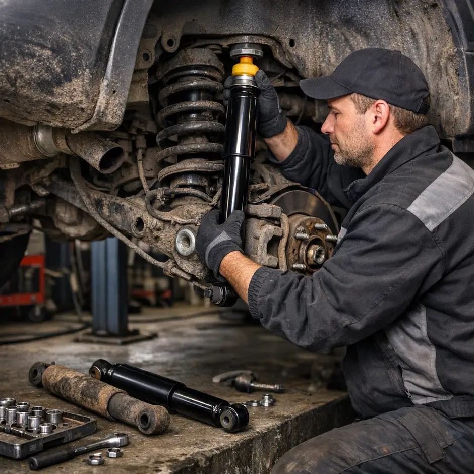 Замена заднего амортизатора