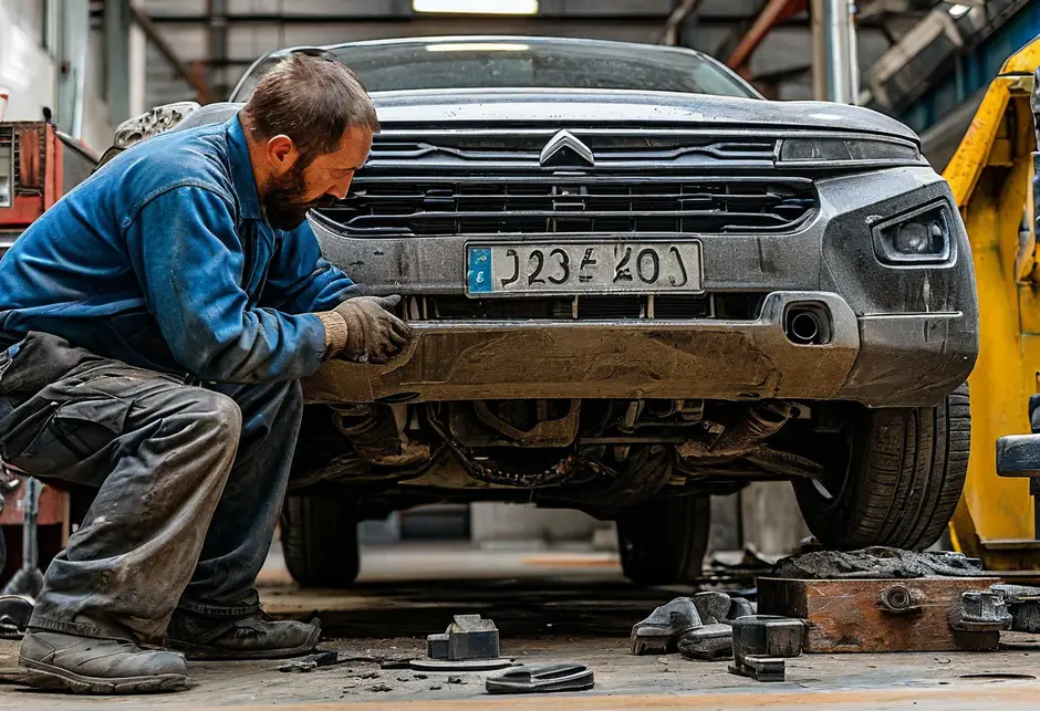 Снятие и установка переднего нижнего рычага Ситроен Джампер