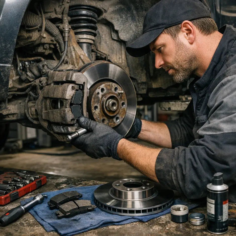 Комплексная замена комплекта передних тормозных колодок