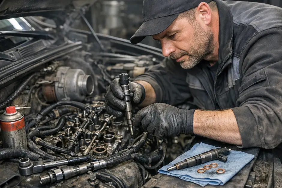 Снятие и установка форсунки дизельной электрической Шевроле Каптива