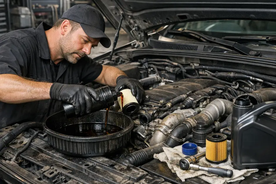 Замена масла в двигателе и масляного фильтра