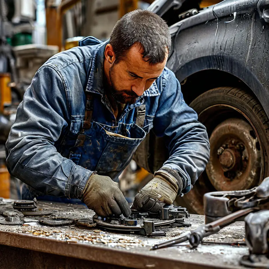 Замена комплекта передних тормозных колодок Пежо Боксер