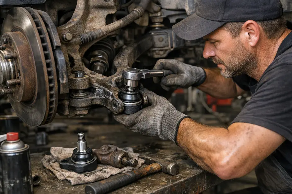 Замена шаровой опоры Ленд Ровер Рендж Ровер