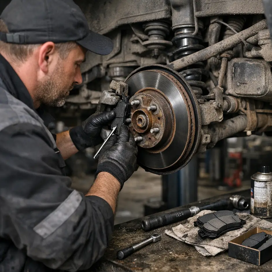 Замена колодки тормозные задние дисковые комплект
