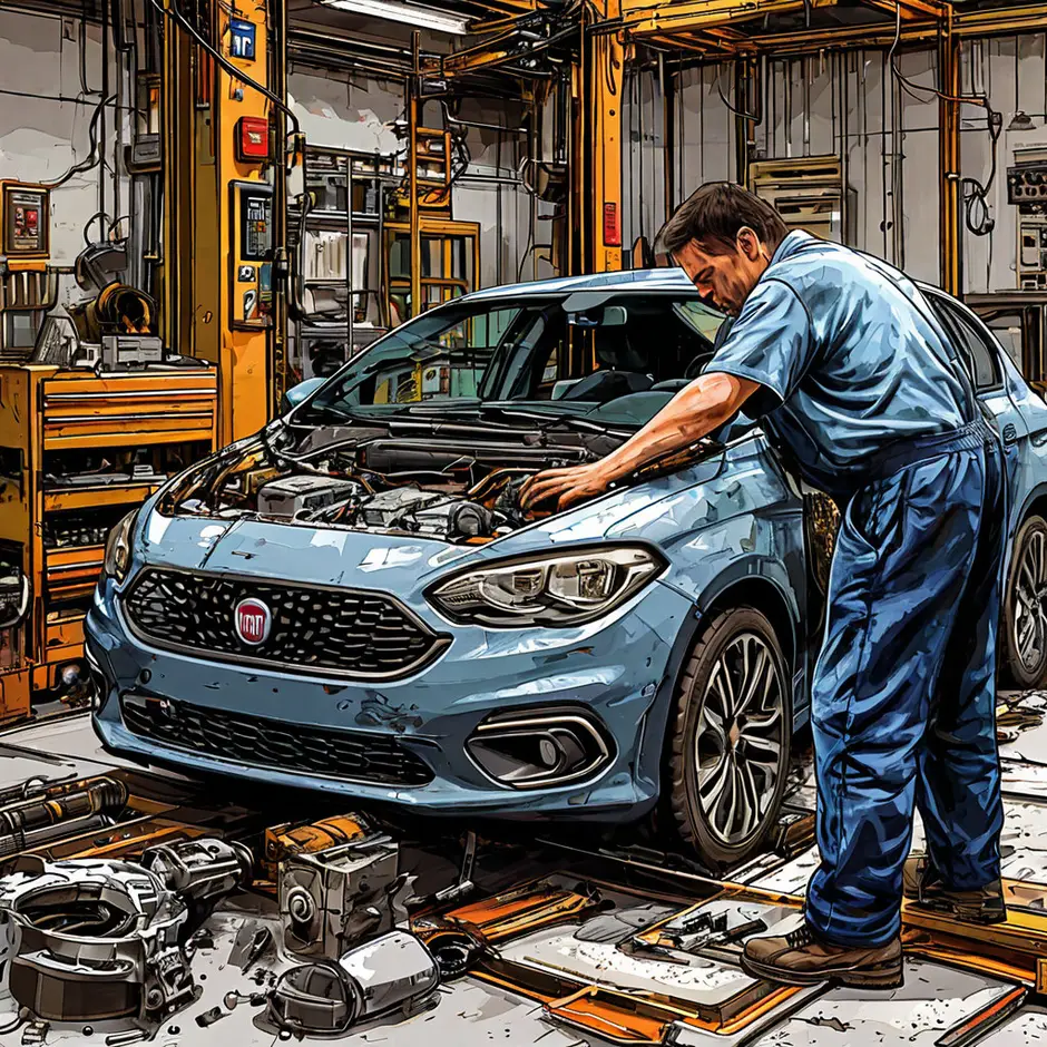 Разборка и сборка передней части автомобиля Фиат Дукато