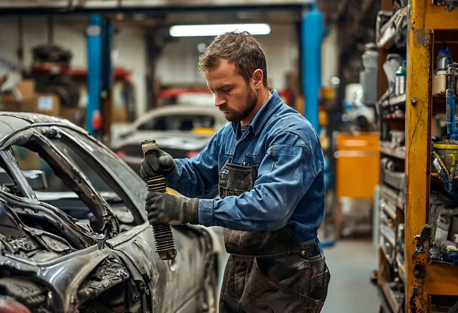 Замена заднего амортизатора Мерседес Спринтер